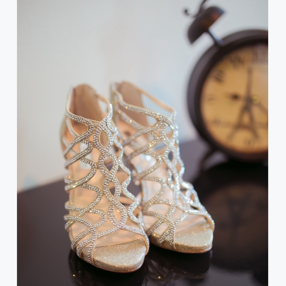 Wedding Champagne high heels